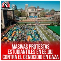 Masivas protestas estudiantiles en EE.UU. contra el genocidio en Gaza