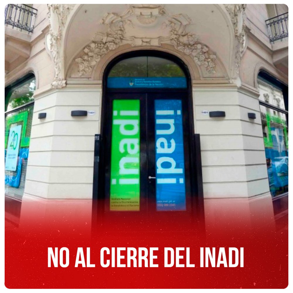 No al cierre del Inadi