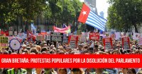 Gran Bretaña: Protestas populares por la disolución del Parlamento