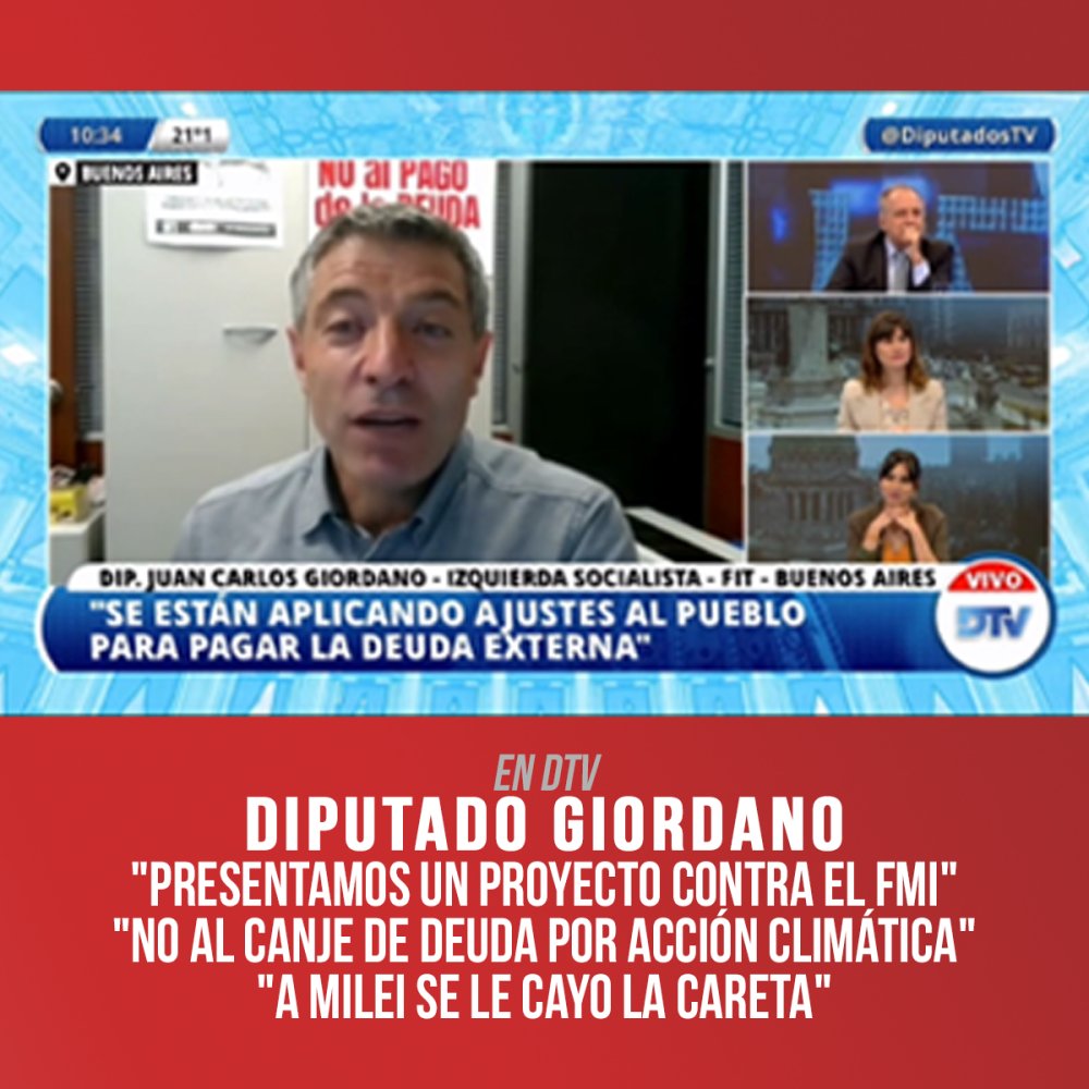Giordano en Diputados TV