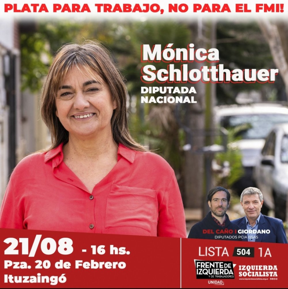 Diputada Schlotthauer en Ituzaingó