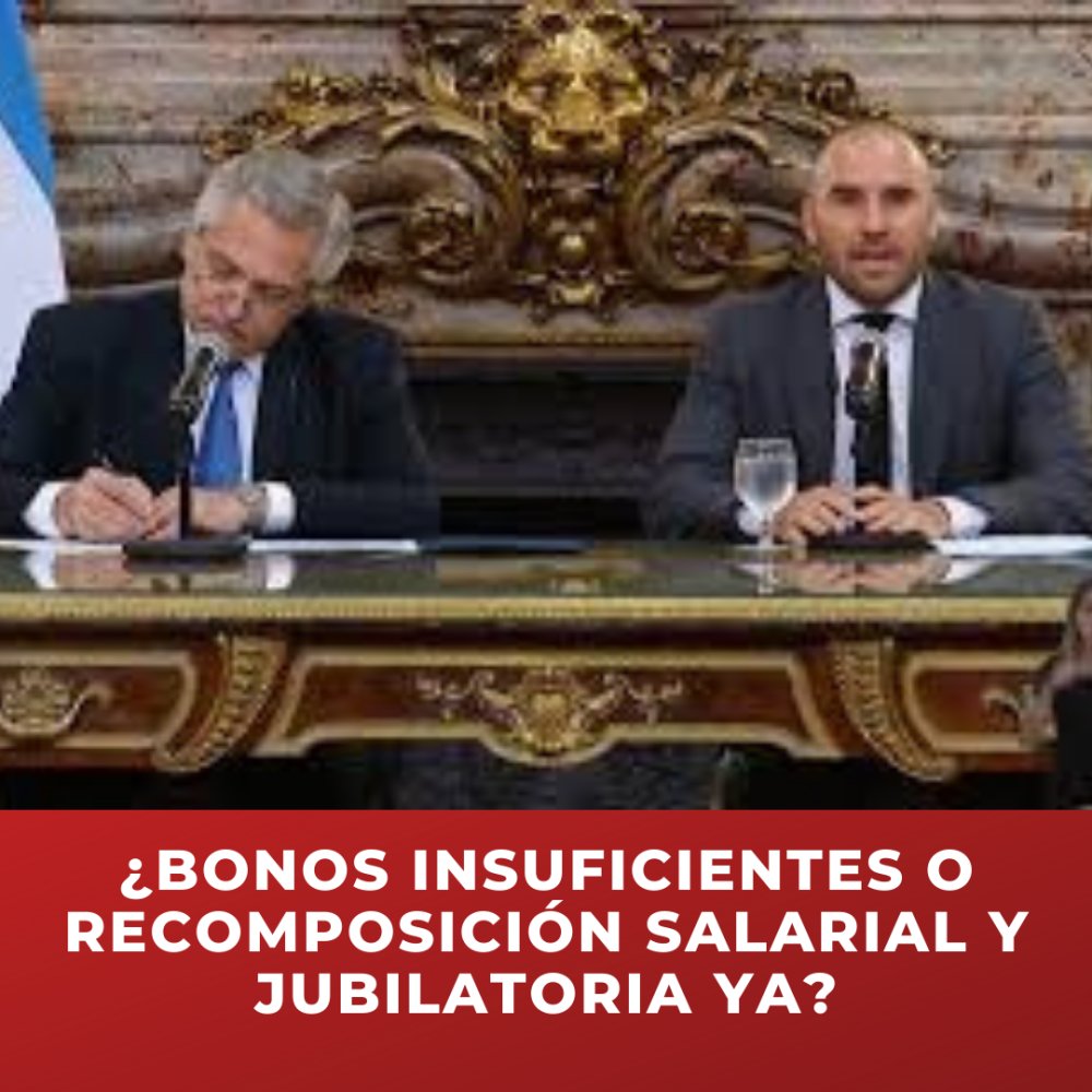 Diputado Giordano ¿Bonos insuficientes o recomposición salarial y jubilatoria ya?