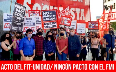 Acto del FIT-Unidad / Ningún pacto con el FMI