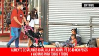 Aumento de salarios igual a la inflación, IFE de 40.000 pesos y vacunas para todas y todos