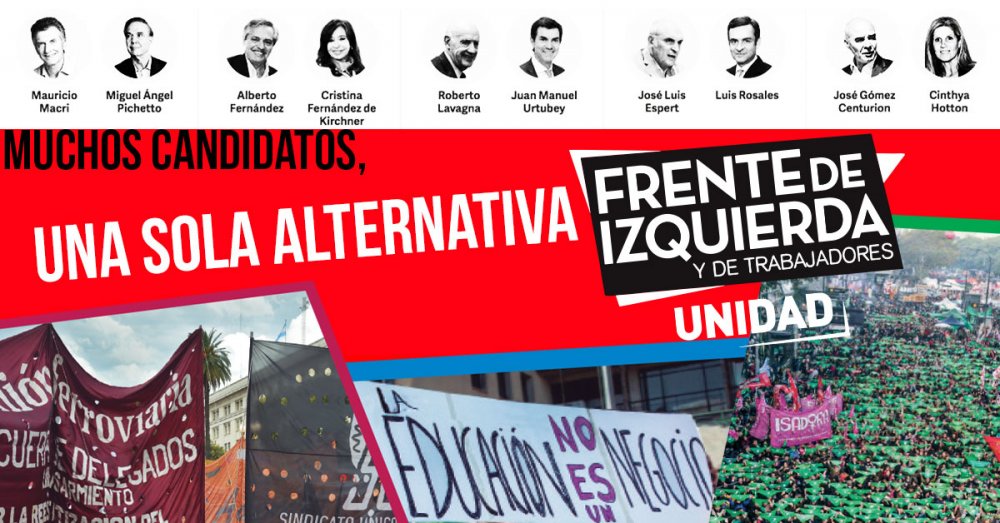 Muchos candidatos, una sola alternativa