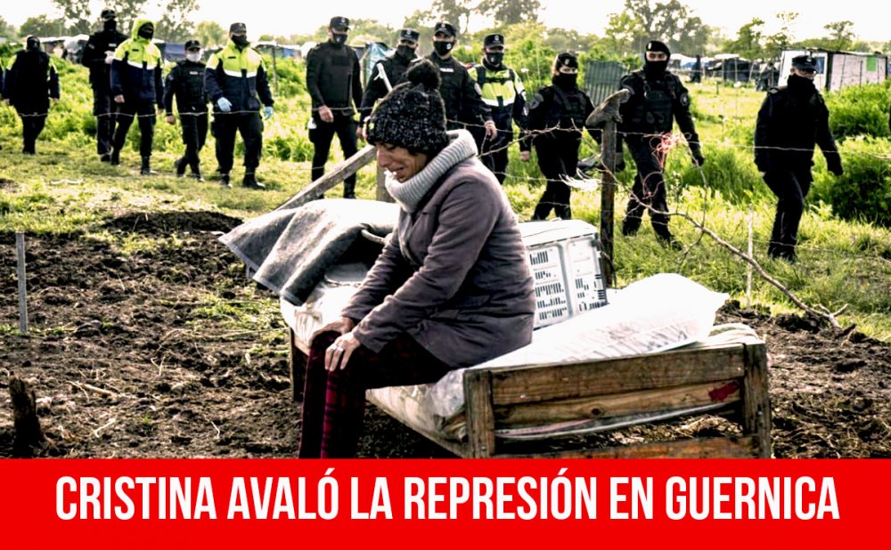 Cristina avaló la represión en Guernica