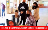 En el pico de la pandemia quieren alumnos en las escuelas