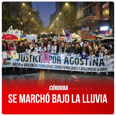Córdoba / Se marchó bajo la lluvia
