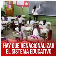 Hay que renacionalizar el sistema educativo