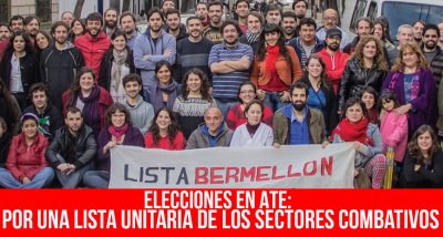 Elecciones en ATE: Por una lista unitaria de los sectores combativos