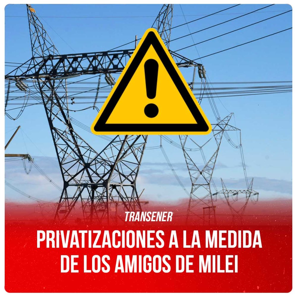 Transener / Privatizaciones a la medida de los amigos de Milei