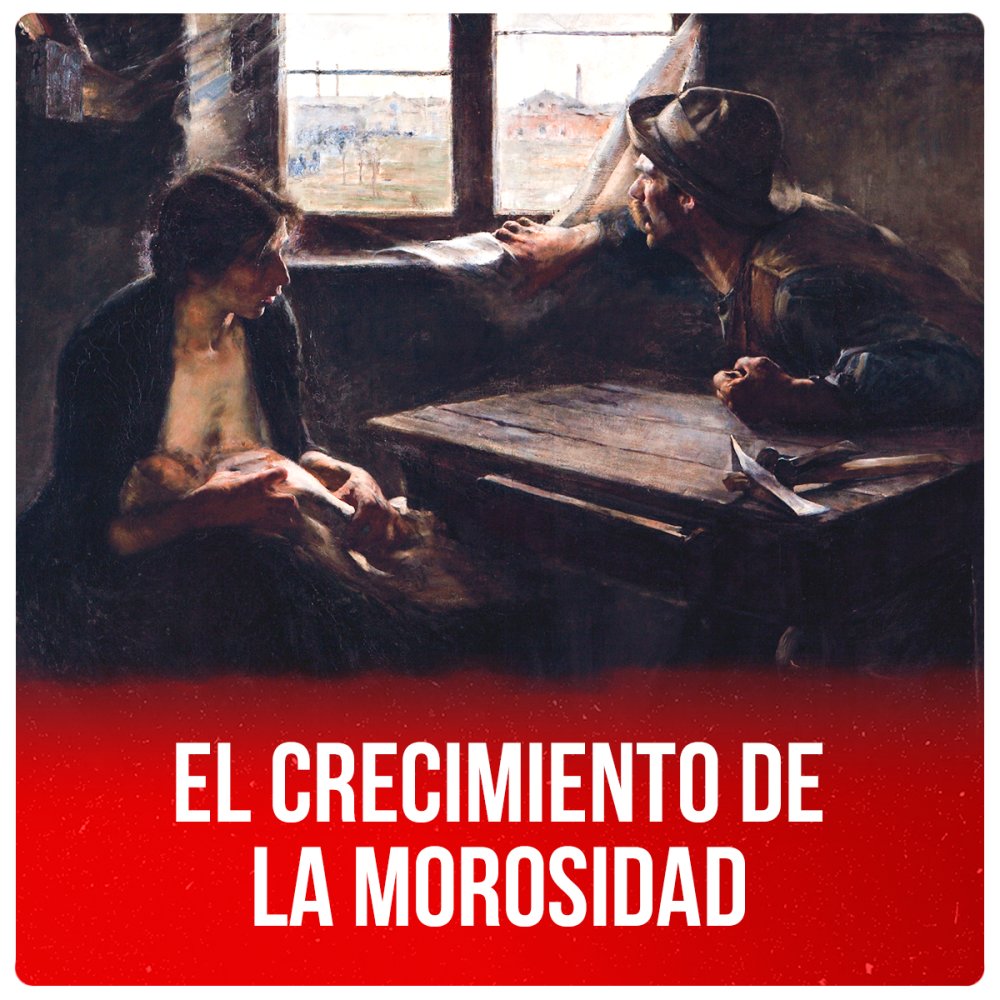 El crecimiento de la morosidad