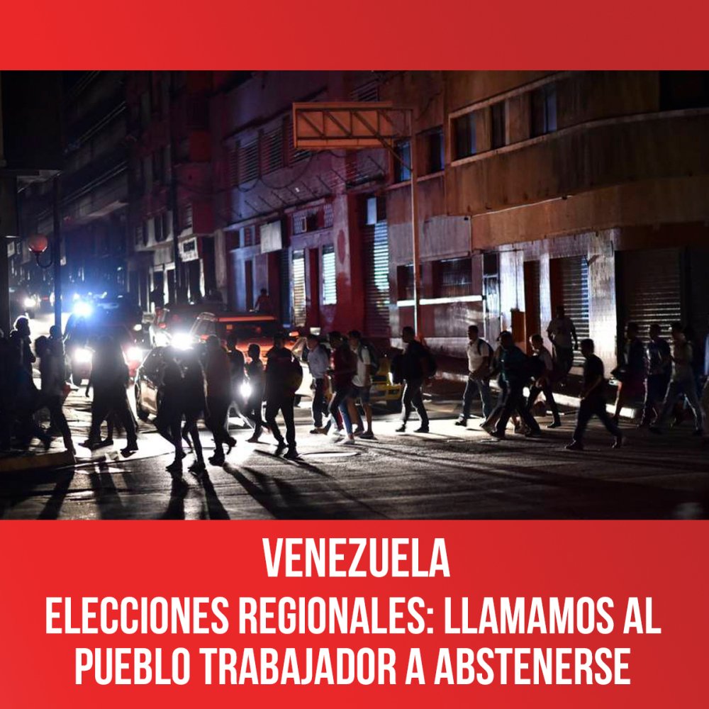 Elecciones regionales: Llamamos al pueblo trabajador a abstenerse