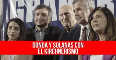 Donda y Solanas con el kirchnerismo