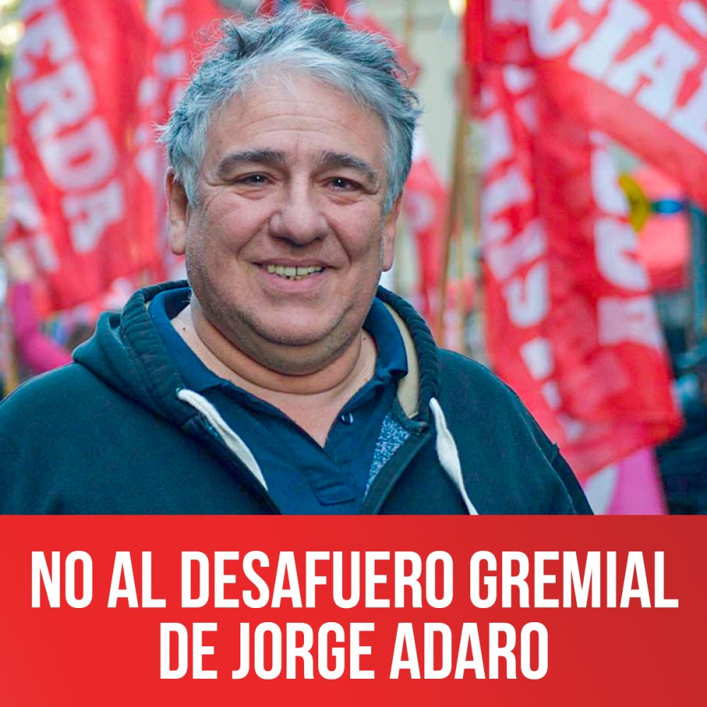 No al desafuero de Jorge Adaro