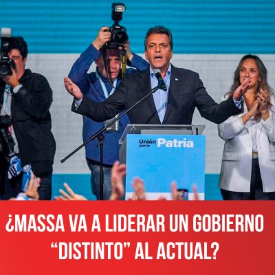 ¿Massa va a liderar un gobierno “distinto” al actual?