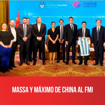 Massa y Máximo de China al FMI