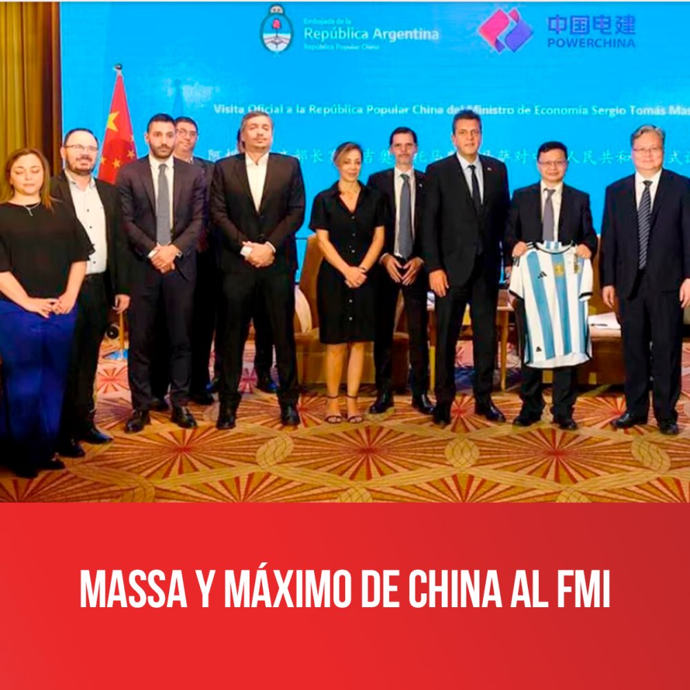 Massa y Máximo de China al FMI