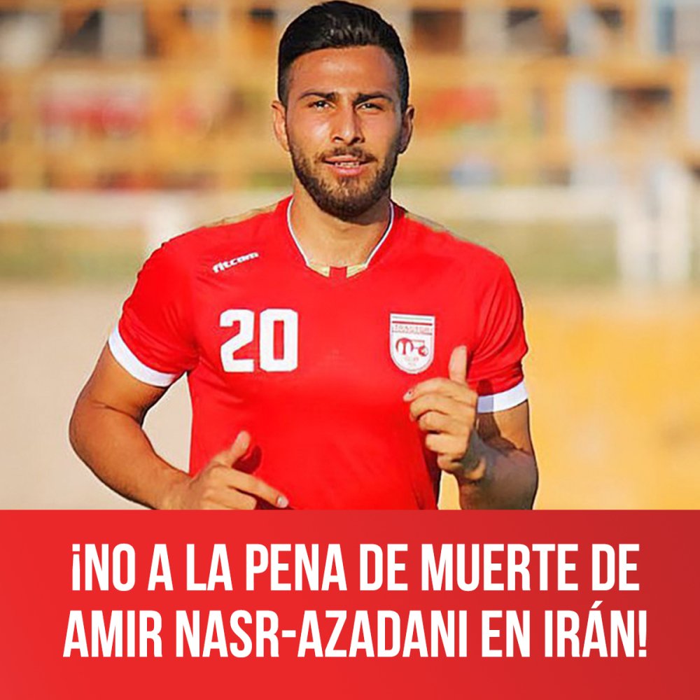 ¡No a la pena de muerte de Amir Nasr-Azadani en Irán!