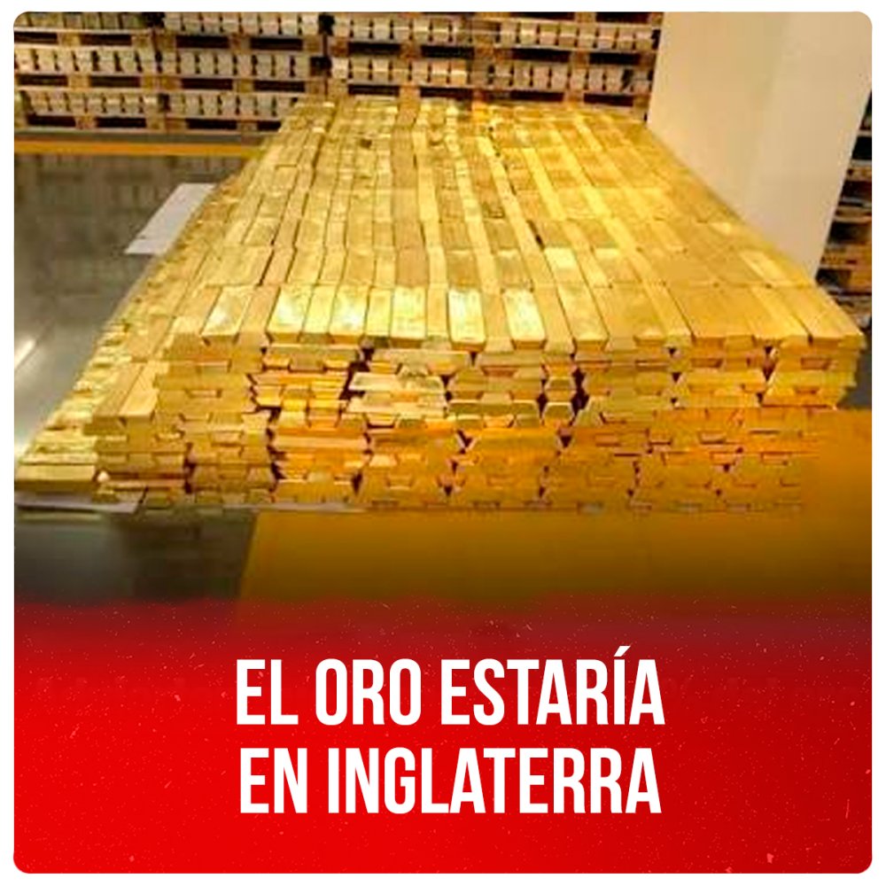 El oro estaría en Inglaterra