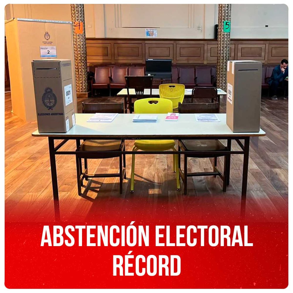 Abstención electoral récord