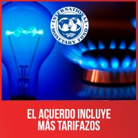 El acuerdo incluye más tarifazos