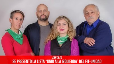 Santa Fe / Se presentó la lista “UNIR a la Izquierda” del FIT-Unidad