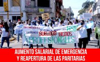 Aumento salarial de emergencia y reapertura de las paritarias