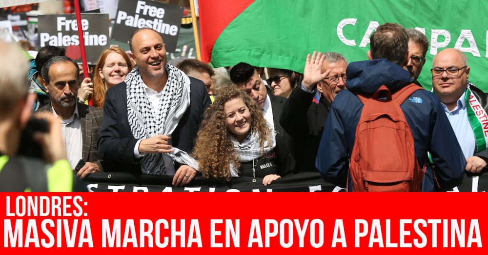 Londres: Masiva marcha en apoyo a Palestina