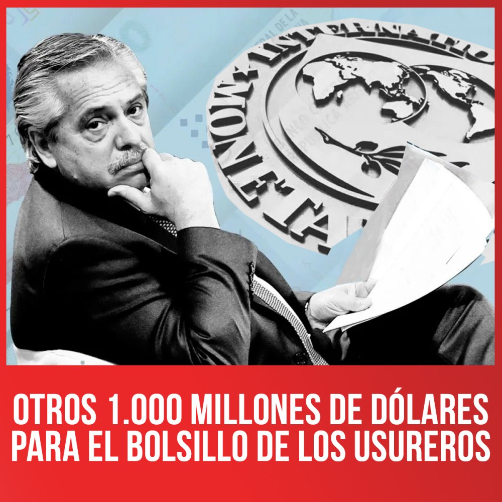 Otros 1.000 millones de dólares para el bolsillo de los usureros