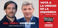 FIT-Unidad Lista 1A - Del Caño y Giordano en Tigre y Malvinas Argentinas