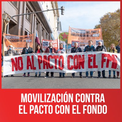 Movilización contra el pacto con el Fondo