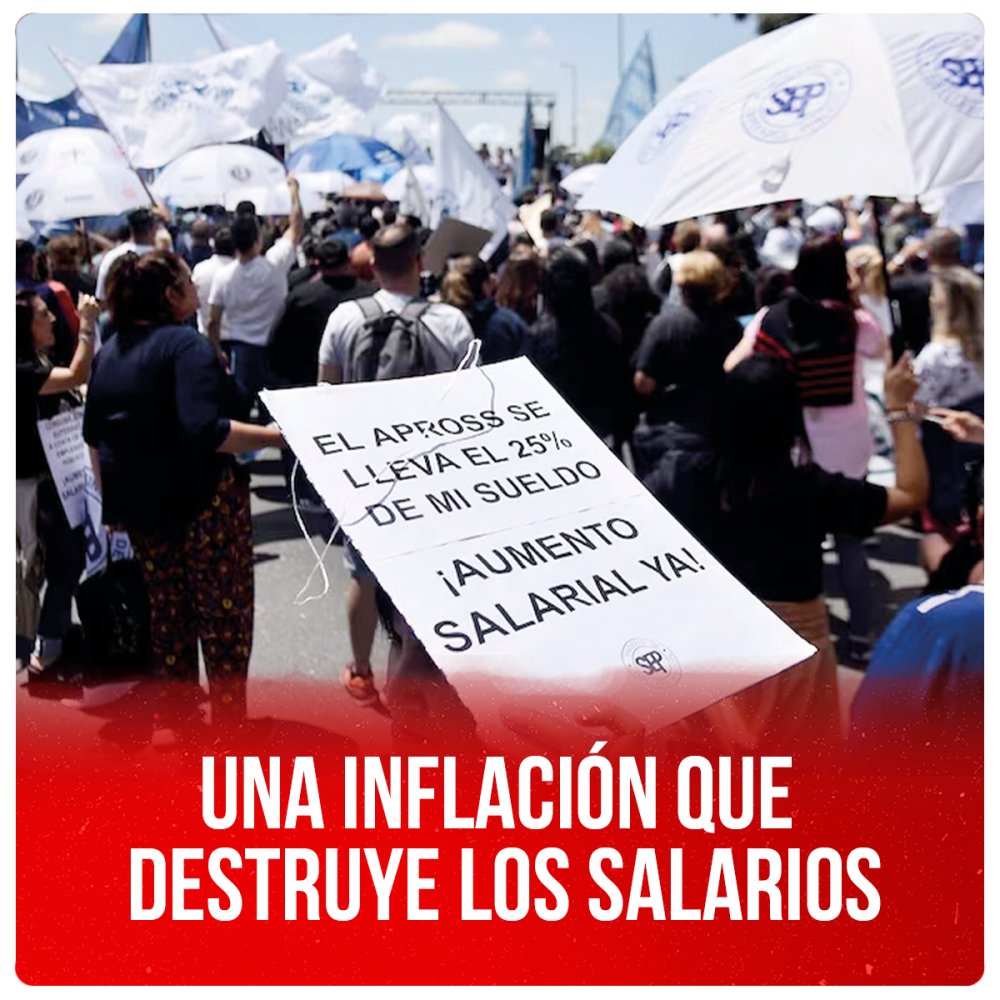 Una inflación que destruye los salarios