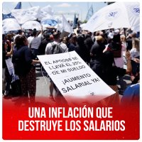 Una inflación que destruye los salarios
