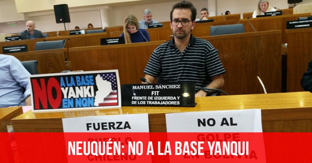 Neuquén: no a la base yanqui
