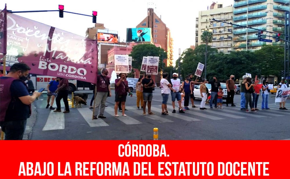 Córdoba. Abajo la reforma del estatuto docente