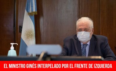 El ministro Ginés interpelado por el Frente de Izquierda