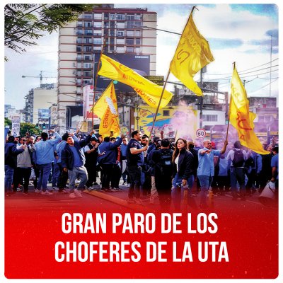 Gran paro de los choferes de la UTA