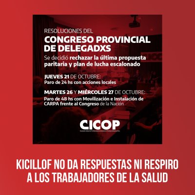 Kicillof no da respuestas ni respiro a los trabajadores de la salud