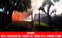 Escobar. No al desalojo del Frente de Todos en el barrio Stone