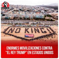 Enormes movilizaciones contra “el rey Trump” en Estados Unidos