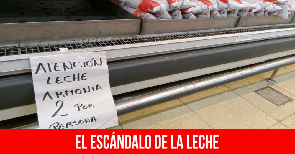 El escándalo de la leche