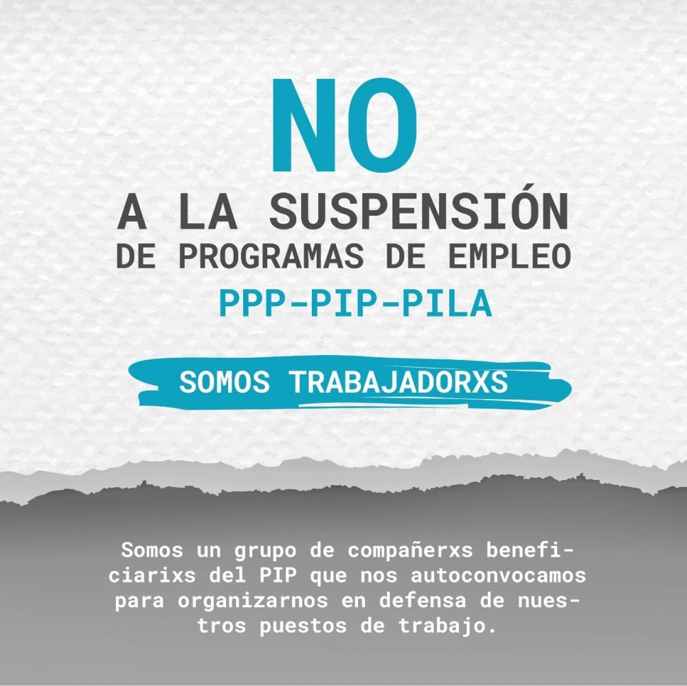 Córdoba: No a la baja de los programas PPP, PIP, XMi y Pila. ¡Basta de despidos y suspensiones!