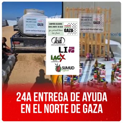 24a entrega de ayuda en el norte de Gaza