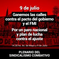 PSC: ¡Ganemos las calles contra el pacto del gobierno y el FMI!
