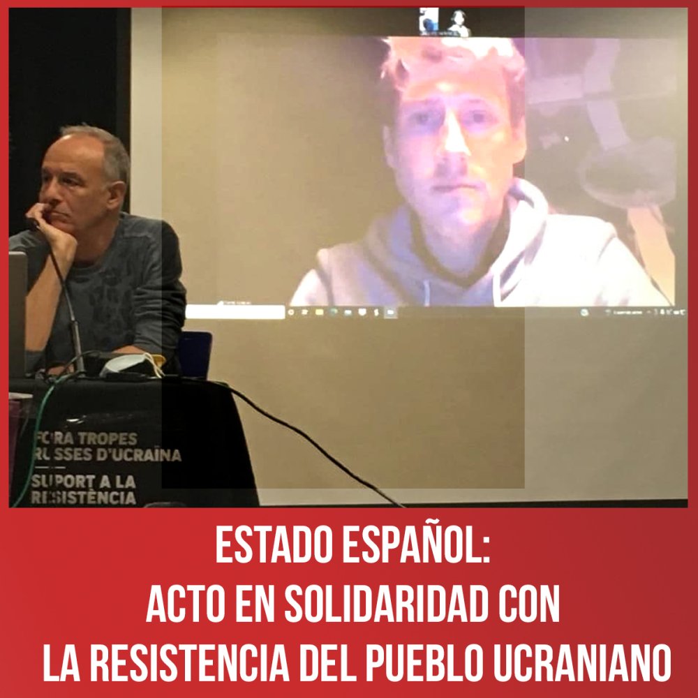 Estado español: acto en solidaridad con la resistencia del pueblo ucraniano