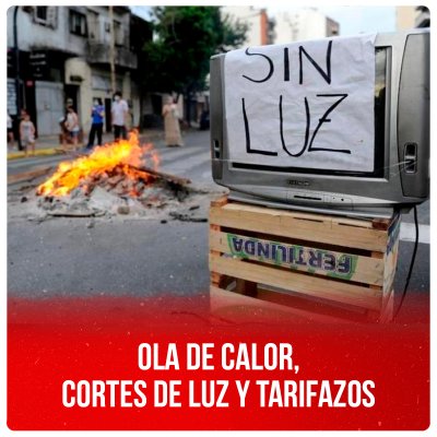 Ola de calor, cortes de luz y tarifazos