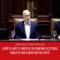 Larreta ante el inicio de su campaña electoral habló de una Ciudad que no existe