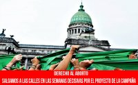 Derecho al aborto/ Salgamos a las calles en las semanas decisivas por el proyecto de la Campaña