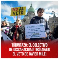 Triunfazo: el colectivo de discapacidad tiró abajo el veto de Javier Milei